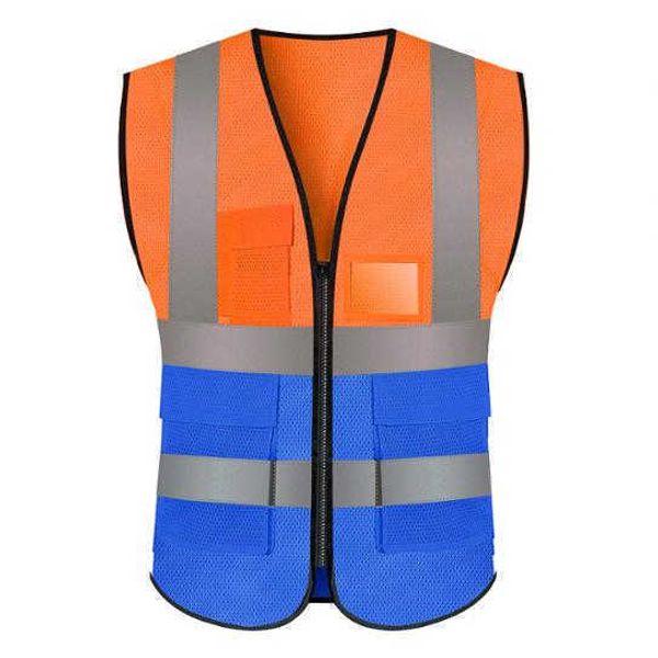 Gilet riflettente ad alta visibilità Gilet di sicurezza riflettente multicolore personalizzato ad alta visibilità