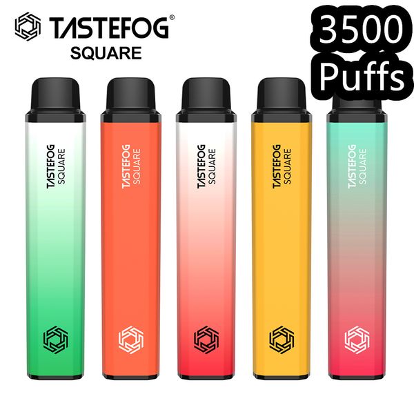 QK TASTEFOG VAPE DISPOSTÁVEL 3500 Energia Puff com bateria recarregável para EUA Au Market Blueberry Bubblegum premium 10 sabores mistos bobina de malha