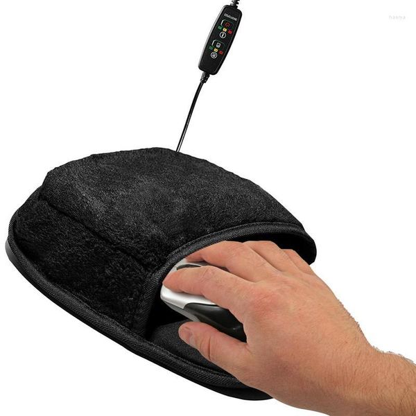 Alfombras USB calentado Mouse Pad Cómodo Calefacción Computadora Muñeca cálida para portátiles Mouse Pads Accesorios para juegos