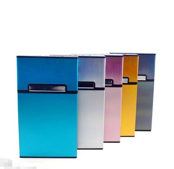 Neueste ABS Aluminiumlegierung Dame Zigarettenetui Lagerung Rauchen Zubehör Halter Box Container mehrere Farben Werkzeug Wasserpfeifen Bongs