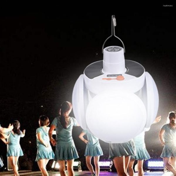 Luzes noturnas economia de energia com gancho amplo aplicativo churrasco portátil lâmpada de camping portátil para externo