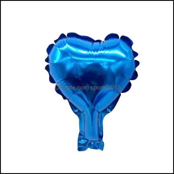 Andere Event Party Supplies Herzförmiger Folienballon 5 Zoll Luftballons aus Aluminiumfolie Weihnachten Halloween Geburtstag Thanksgiving Dhmnq