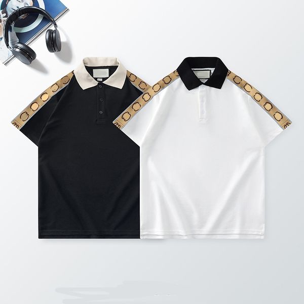 23neue Designer-Streifen-Poloshirt-T-Shirts, Schlangen-Polos, G Norths gemeinsamer Namensstickerei, Herren-High-Street-Mode-Pferde-Polo-T-Shirt, US-Größe M-XXL