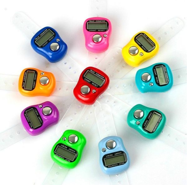 Timeradores de cozinha Counto eletrônico de anel digital de dedo dedo Hand Knitting Row Clicker Mini Point Marker LCD 221114