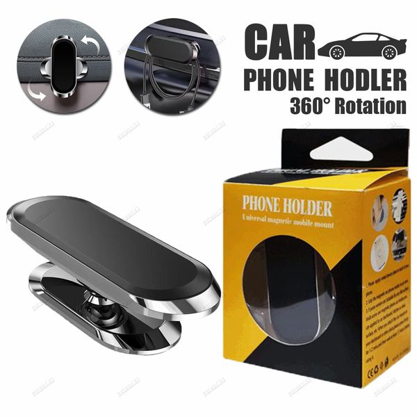 F16 Mini Magnetic Car Phone Mounds Universal Dashboard Car 360 Rotating Phones Solter com pacote de varejo