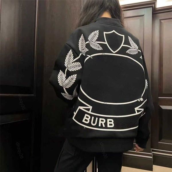 BBR Jacket Designer Baseball Jackets Back War Horse Principed Zipper Sweatshirt Masshirt Masculino e feminino Autumn Inverno Casa de algodão quente Camisas casuais de algodão