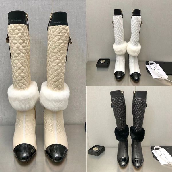 2023 дизайнерские роскошные женские сапоги с электрической вышивкой, сексуальные кожаные сапоги с логотипом на голову в тон, женские осенние зимние сапоги, сочетающиеся с различными обувью на высоком каблуке, размер обуви 35-40