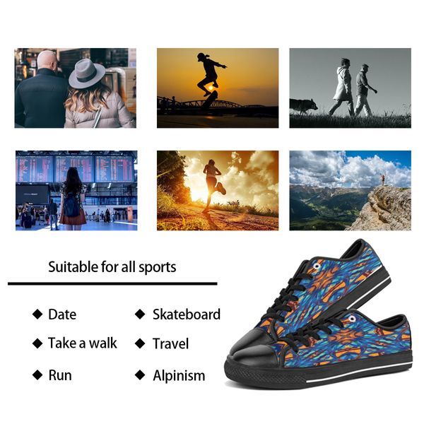 Männer Stitch Schuhe Custom Sneakers Handbemalte Leinwand Damen Mode Gelb Grün Low Cut Atmungsaktive Walking Jogging Trainer