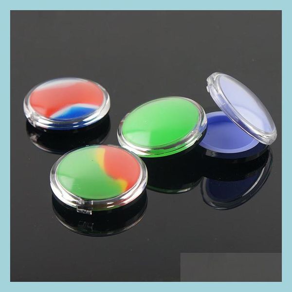 Altri accessori per il fumo Scatola da 6 ml Accessori per il fumo Contenitori cosmetici a forma di specchio Contenitore squisito portatile Colore casuale Dh7Sx