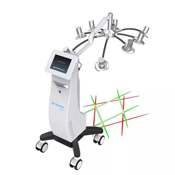 Dispositivo professionale di lipolisi del corpo del laser lipo 8D dimagrante dimagrante terapia laser fredda 532nm 635nm