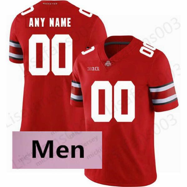 Futebol o Ohio State Buckeyes futebol Osu costurou camisa Eddie George Johnny Utah Ronnie Hickman Archie Griffin Nick Bosa Chase Youn