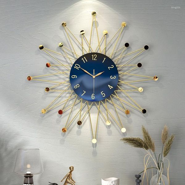 Orologi da parete Grande orologio da tavolo murale da cucina 3D Orologio digitale di lusso da sala Design moderno Relogio De Parede Home