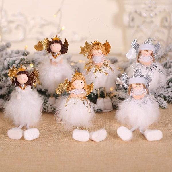 Рождественские украшения рождественские милые куклы Ангел Подарки для дома натальные дерево подвески украшения детские подарок 2022 Новый год