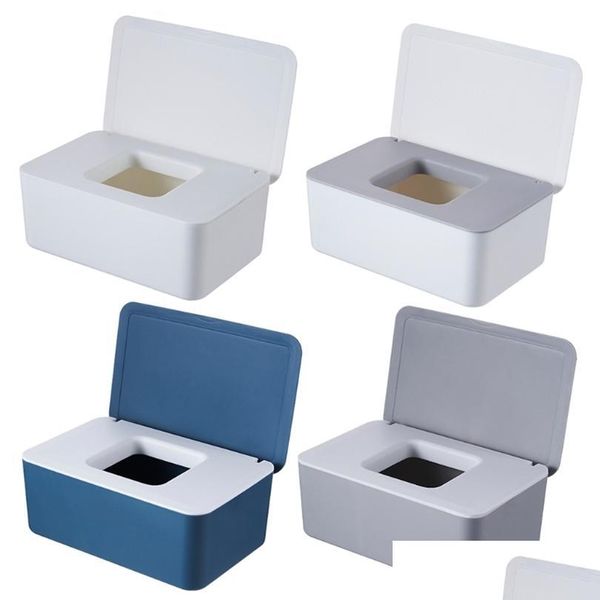 Aufbewahrungsboxen Bins Wet Tissue Box Desktop Seal Baby Wipes Papier Aufbewahrungsspender Halter Staubdicht mit Deckel 211102 Drop Lieferung H DHT5D