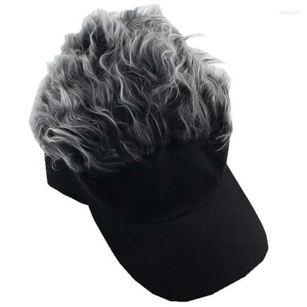 Berretti a sfera Moda Novità Berretto da baseball Falso Flair Capelli Visiera parasole Cappelli Parrucchino da donna per uomo Parrucca Divertente Perdita Regali fantastici