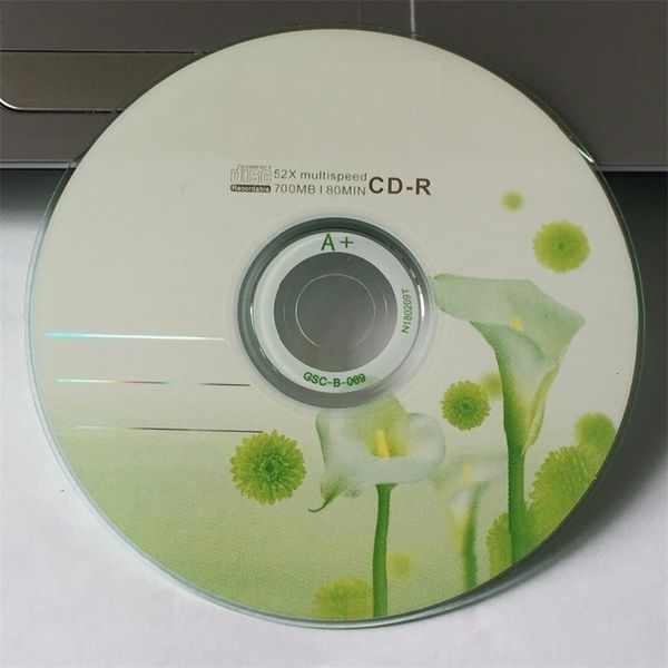 CD Player Wholesale 50 дисков класс A 700 МБ пустая белая лилия печатная диск CDR 221115