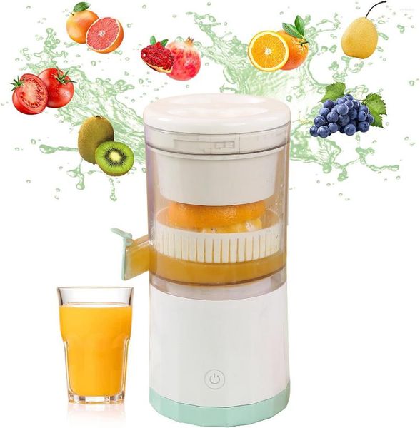 Juicers Draagbare Draadloze Elektrische Juicer Citrus Citroensap Machine 45W USB Opladen Automatische Sinaasappelpers Gemakkelijk schoon te maken Voor Thuis