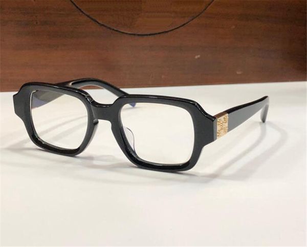 Neue modische optische Brillen mit quadratischem Rahmen, TV-PARTY, Retro-Stil, schlichter und großzügiger Stil, High-End-Brillen mit Box, für verschreibungspflichtige Brillengläser geeignet