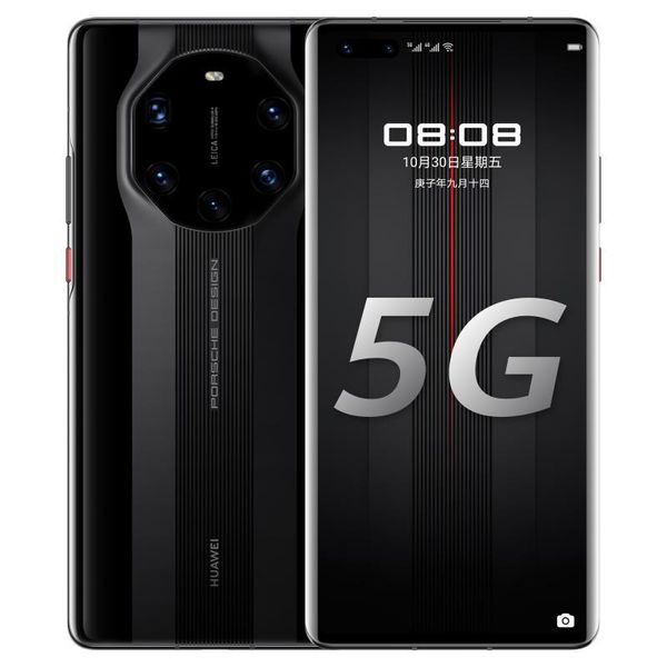 Huawei Mate original 40 RS Porsche Design 5g Telefone celular 8 GB RAM 256 GB ROM Kirin 9000 50,0mp NFC OTG Harmonyos 6,76 