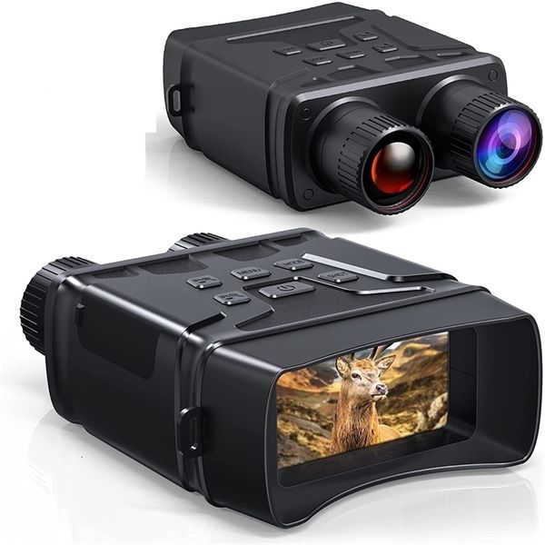 Telescópio Binóculos R6 Goggles de visão noturna para escuridão completa 1080p FHD Video Binocular Hunt Camp Viagem Espionância de Viagem 221116