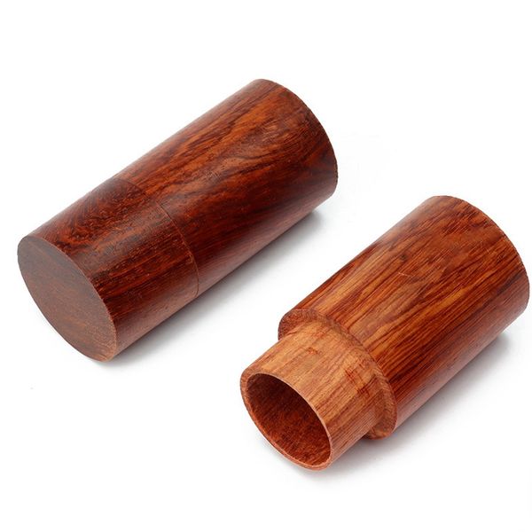 Fumo di legno naturale erba secca tabacco sigillo scatola di immagazzinaggio coperchio spezie Miller legno custodia custodia bottiglia tabacco da fiuto Sniffer barattoli portasigarette contenitore pillola