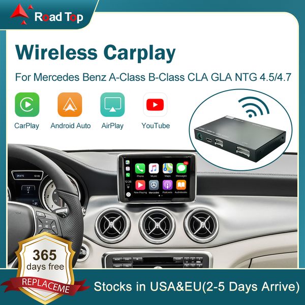 Carplay wireless per Mercedes Benz Classe A W176 Classe B W246 CLA GLA 2013-2015 con funzioni di gioco per auto aerplay a specchio Link Airplay