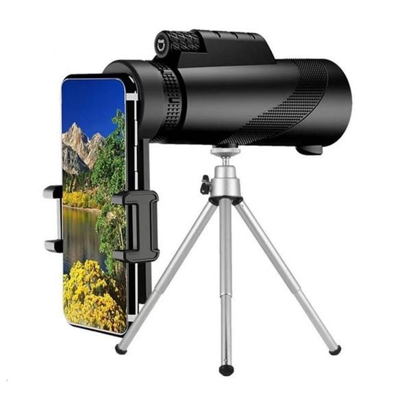 Teleskop -Ferngläser 80x100 HD Professionellem Monokular -Telefonkamera Zoom Starscope Stativclip für Campingzubehör im Freien 221116