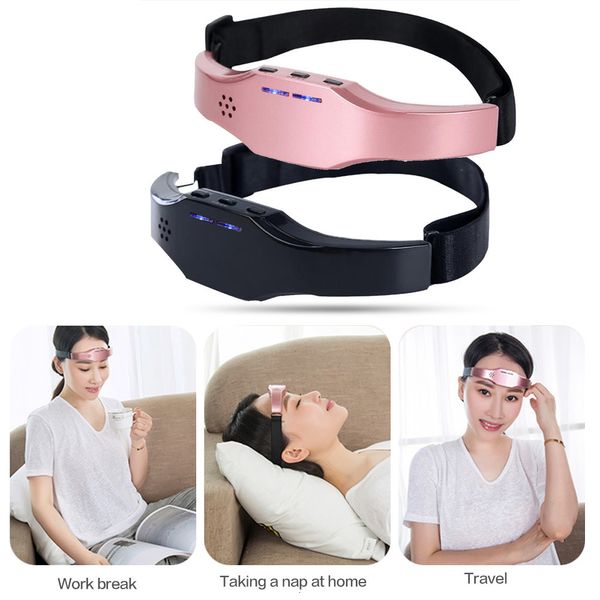 Massageador da cabeça Eletric anti estresse terapia para dormir terapia de saúde Sono Sleep Insomnia Helper Relax Dous 221116