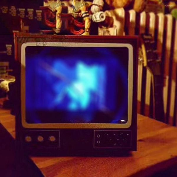 Dekorative Figuren, Handy-Bildschirmlupe, Video, Retro, kleiner Fernseher, mobiler stereoskopischer Vergrößerer, DIY-Spielzeughalter