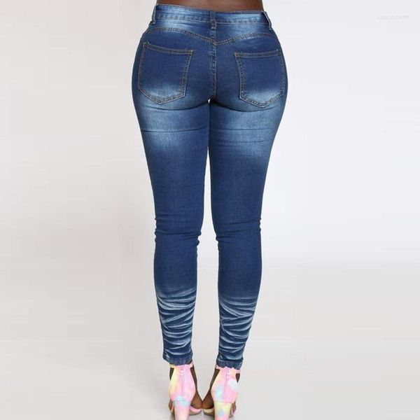 Frauen Hosen Skinny Jeans Frau Hohe Taille Schlank Plus Größe Farbverläufe Denim Niedrige Taille Elastische Für Mode Pantalones Mujer frauen