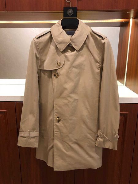 Brand Men's Trench Coats Designer Design Autumn e Winter Classic Men Fening Trench Coat de alta qualidade Casaco British Style Tamanho S-xxl