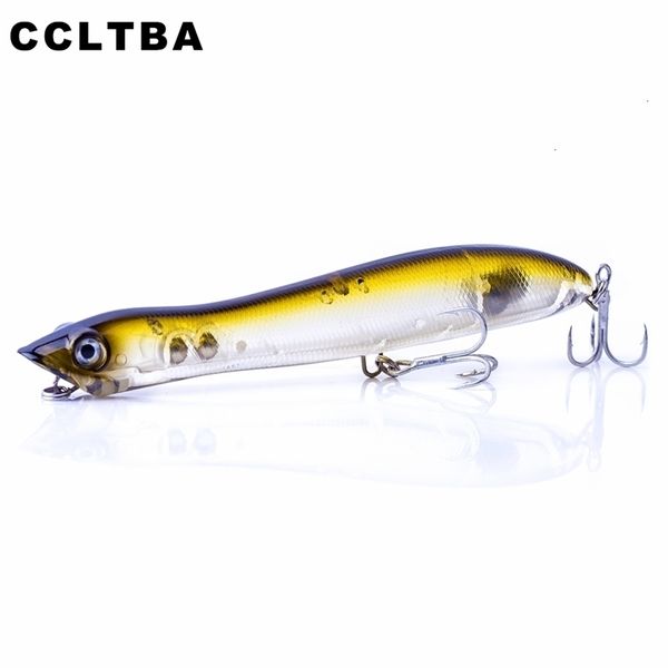 Iscas de iscas ccltba plástico duro pesca de plástico 12cm 178g flutuador de cobra de serra de água de água de água pisca o cachorro charlatão bass -bass -bass 221116