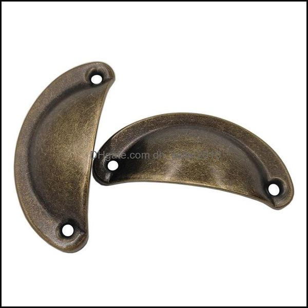 Handles Pulls 20pcs Retro Bronze Shell Mutre