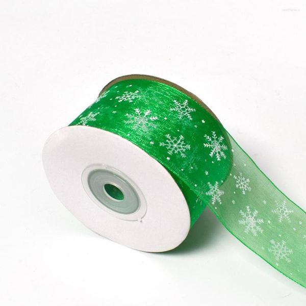 Party-Dekoration, Drahtkante, Weihnachtsband, passend für Geschenkpapier, Nylon, Geschenke, Basteln, Ersatzbaum, 40 mm, 23 m, Zubehör