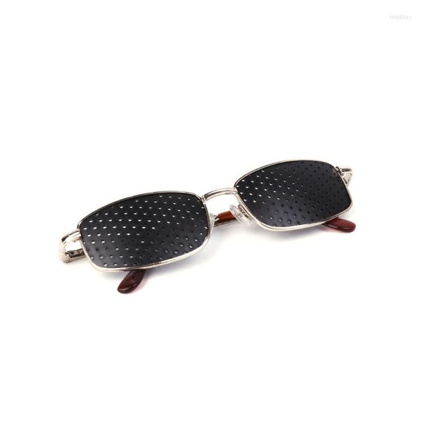 Montature per occhiali da sole Occhiali in metallo Occhiali per esercizi Miglioramento della vista Allenamento della vista Nero