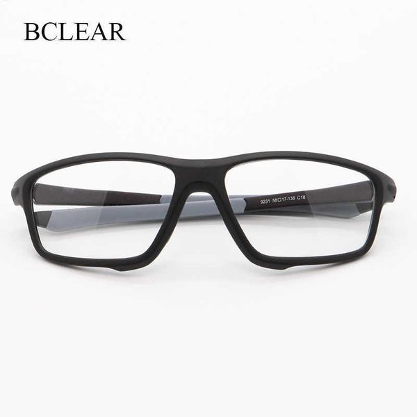 Sonnenbrillen Frames Bclear Design Männer Sportgläser Rahmen TR90 Eyewear Outdoor Sports Rechteck Rahmen Myopia verschreibungspflichtige Radsport Brille Hot T2201114