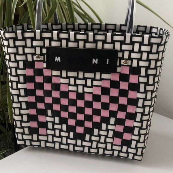 Bolsa feminina fashion bolsa mai designer sacola tecida bolsa de compras de grande capacidade bolsas femininas de ombro cesta de férias