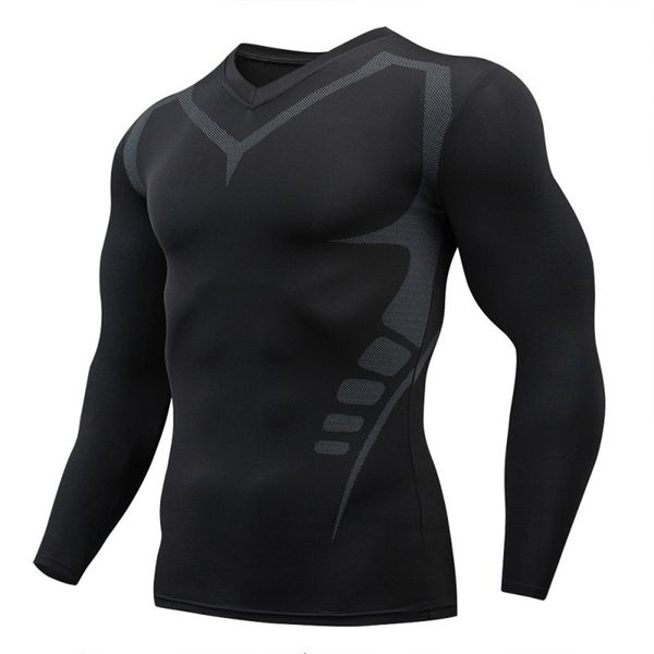 Magliette da esterno Maglietta da uomo Maglietta sportiva da corsa Maglietta da fitness a compressione Maglietta Quick DryTight Training Gym Shirts Jersey 221116