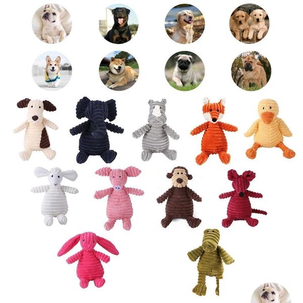 Toys de cachorro Chews Dog Squeay Toys Macaco de macaco recheado Limpeza de brinquedo Dentes de cachorro Chews suprimentos Treinamento