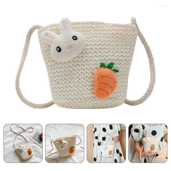 Bolsas de armazenamento Bolsa Crossbody Kids Girl neta Gifts Gravó de bolsa de tecidos Pursa de pãezinha Little adorável portátil