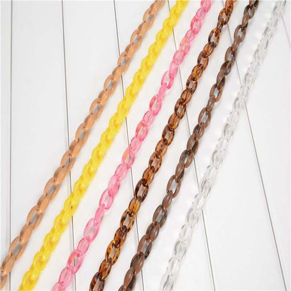 Ketten Bestbewertet 1,0 Meter Acryl Halskette Strang Teile verbunden Tasche Frauen Schmuck DIY Zubehör Brillenkomponenten