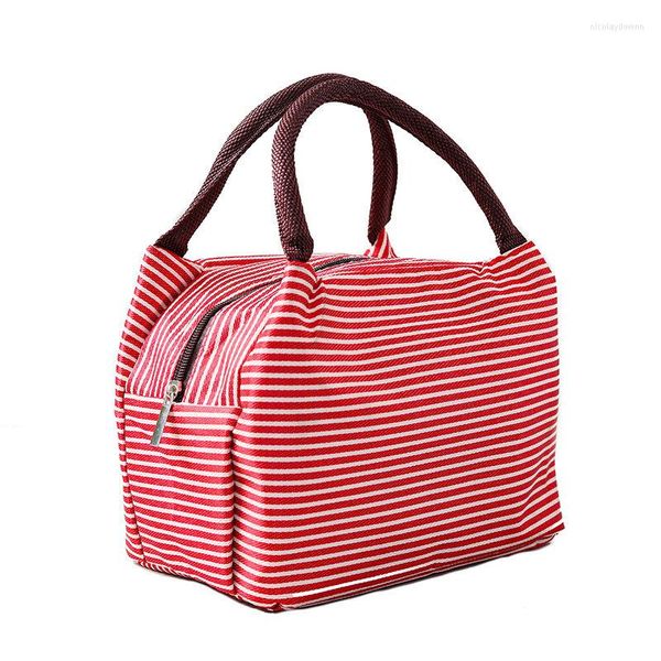 Borse portaoggetti Borsa per il pranzo per scatola isolata Tote carina Riutilizzabile Donna Uomo Lavoro Picnic Regalo da viaggio Contenitore per ufficio scolastico