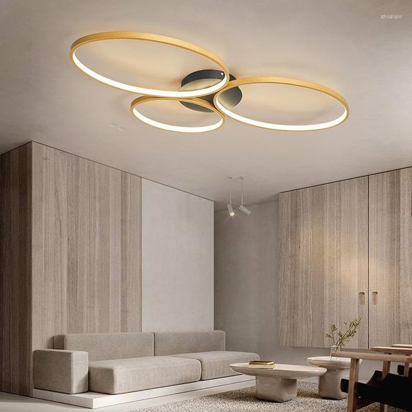 Avizeler Çemberler Dekor LED Işık Avizesi Oturma Odası Kapalı Salon Yemek Mutfak Yatak Odası fikstürü Basit minimalist lamba