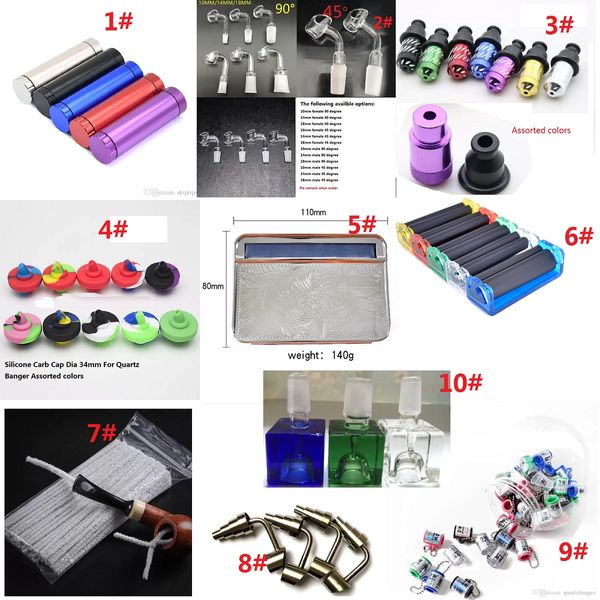 Kubische bunte Shisha-Kopf aus Glas, 14 mm, 18 mm, Würfel, quadratische Schalen/Schieber, männliches Gelenk, Bong-Rauchzubehör, Dugout-Schleifer, Rollkastenschneider, saubere Vergaserkappe, Titannägel