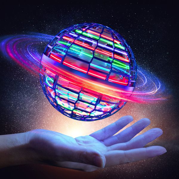 Magic Balls Flying Orb Ball Toy Mano controllata Fly Boomerang Spinner Rgb Giocattoli leggeri Rotazione a 360 ° Hover per bambini Annunci Indoor Outdoor Ama7E