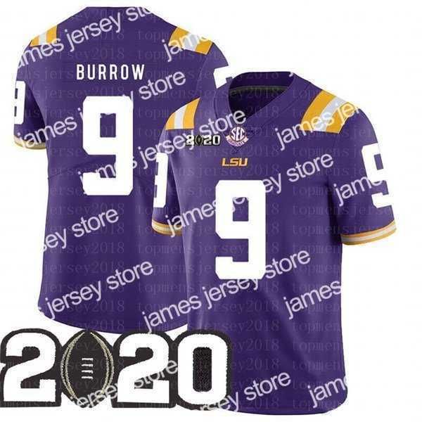 Futbol Formaları Joe Burrow Lsu Tigers Burreaux Futbol Forması Elmas Patch Peach Bowl Playoff Takma Adı 9999