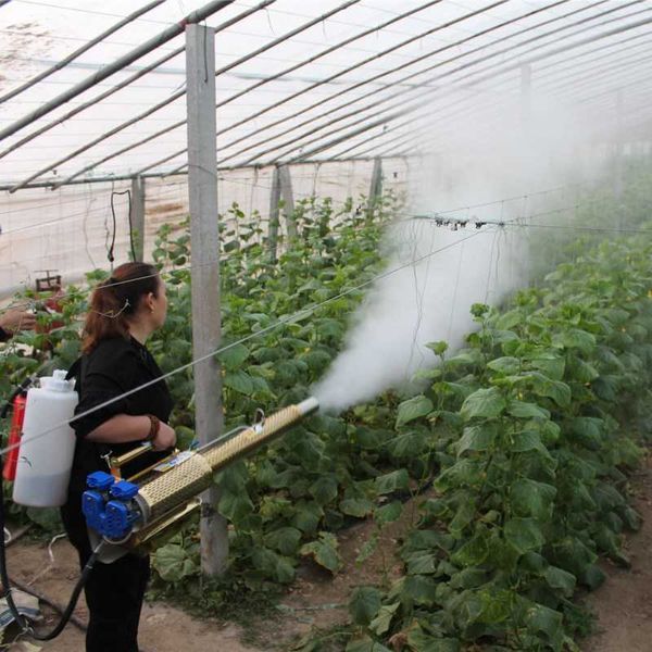 Spruzzatori Capannone Dispenser di nebbia per terreni agricoli Macchina a doppio uso per nebbia d'acqua Secondo dispersore di nebbia a impulsi