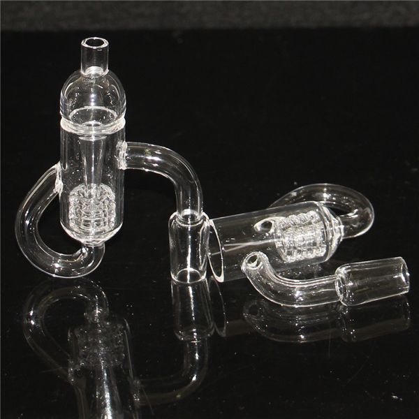 Rauchen Diamant Knoten Schleife Recycler Quarz Bangers Domeless Quarz Banger Nägel Männlich Weiblich 10mm 14mm 18mm Bong Öl Ringe