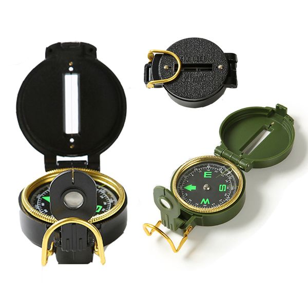 Mini Pocket Pocket Compass portátil Multi Flip Flip Compass Outdoor Camping Tool