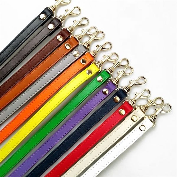 Acessórios para peças da bolsa Teapo liso de 120 cm de ombro Diy Pu Leather Strap Belts Fivele Long 221116